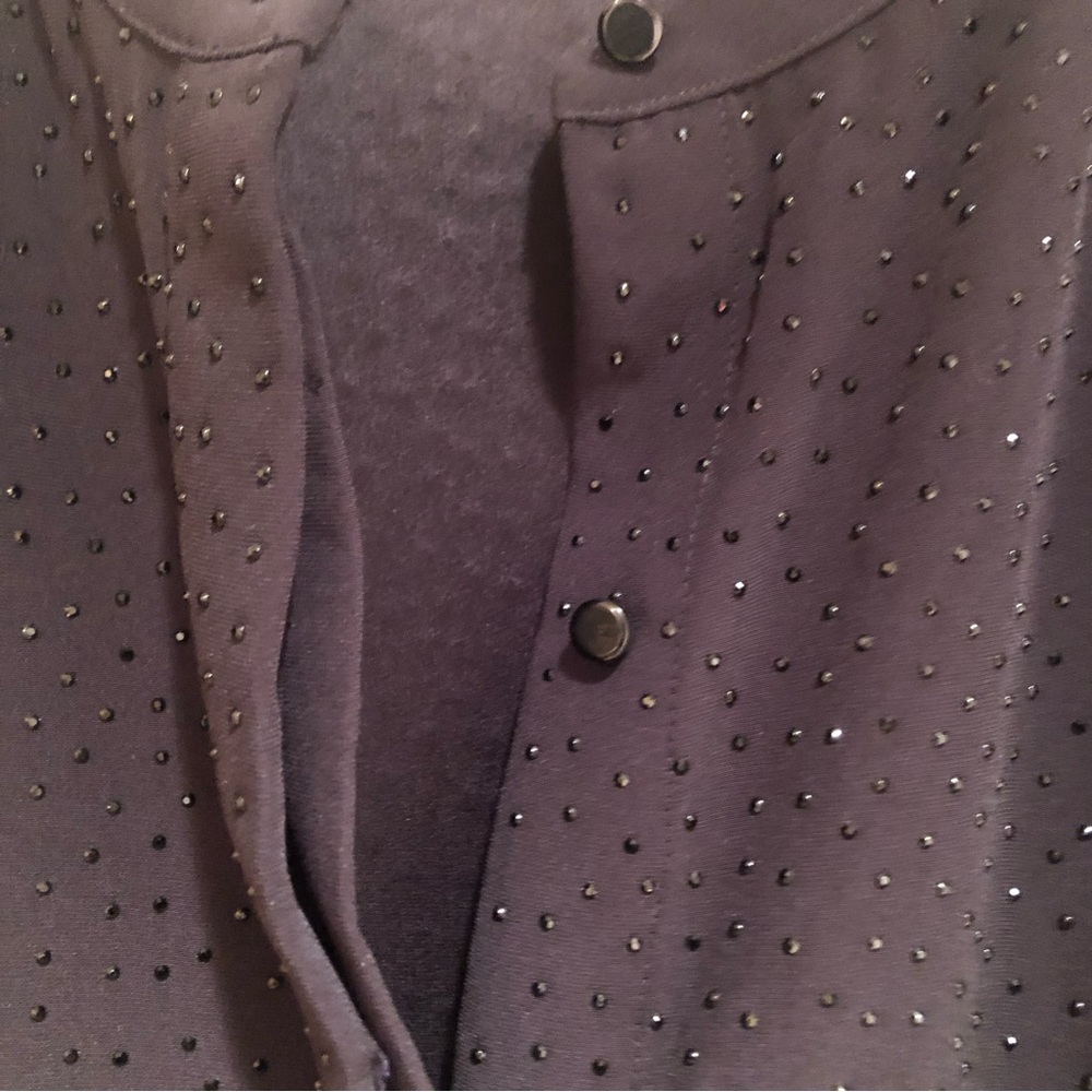 Beautiful "Equipment" sparkle beaded shirt